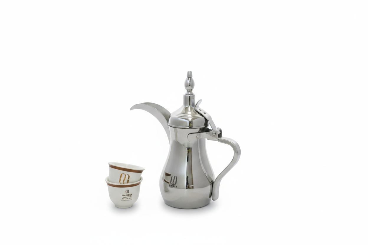 ARABIC DALLAH - SILVER 32OZ