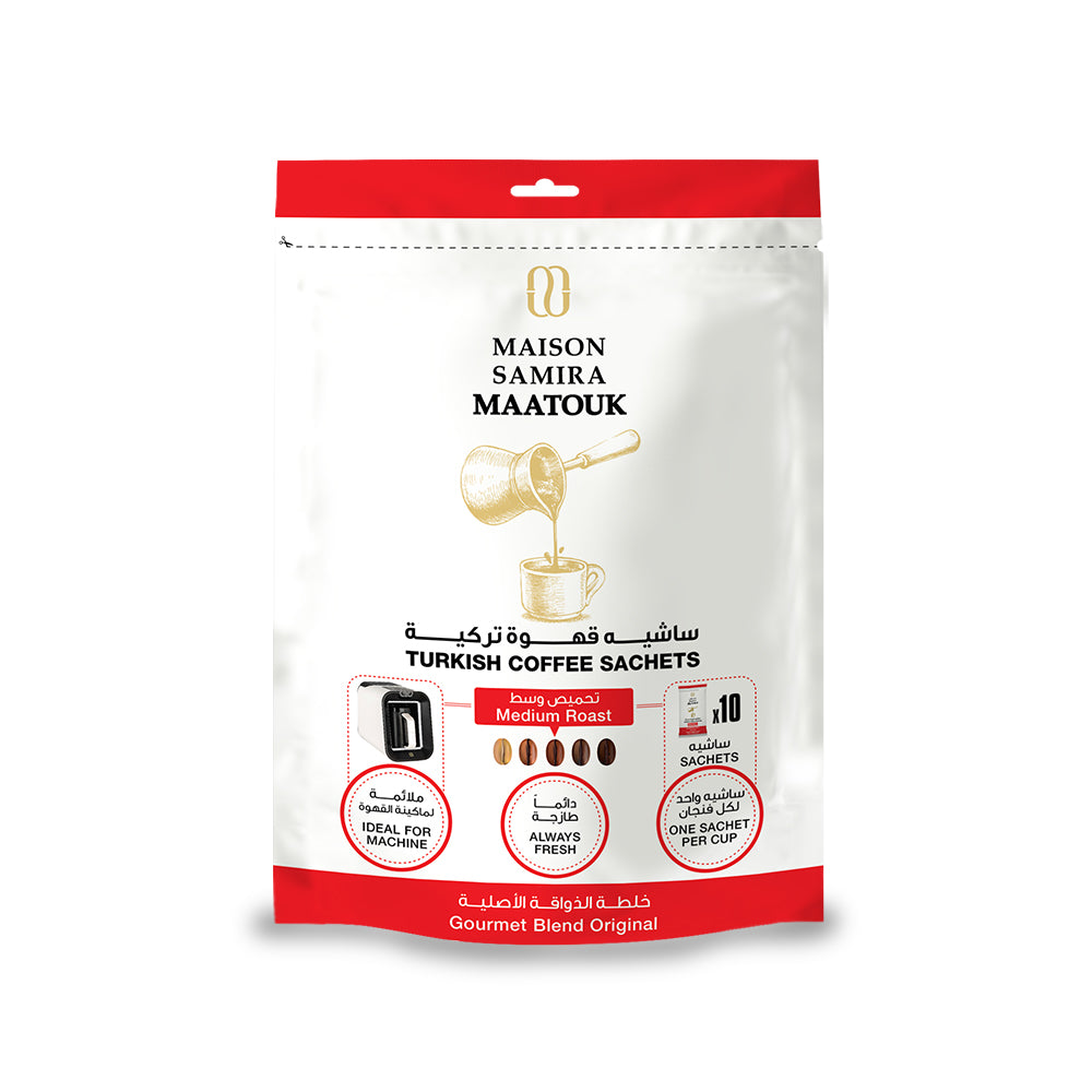 TURKISH COFFEE MEDIUM ROAST W/C SACHETS (8G x 10)