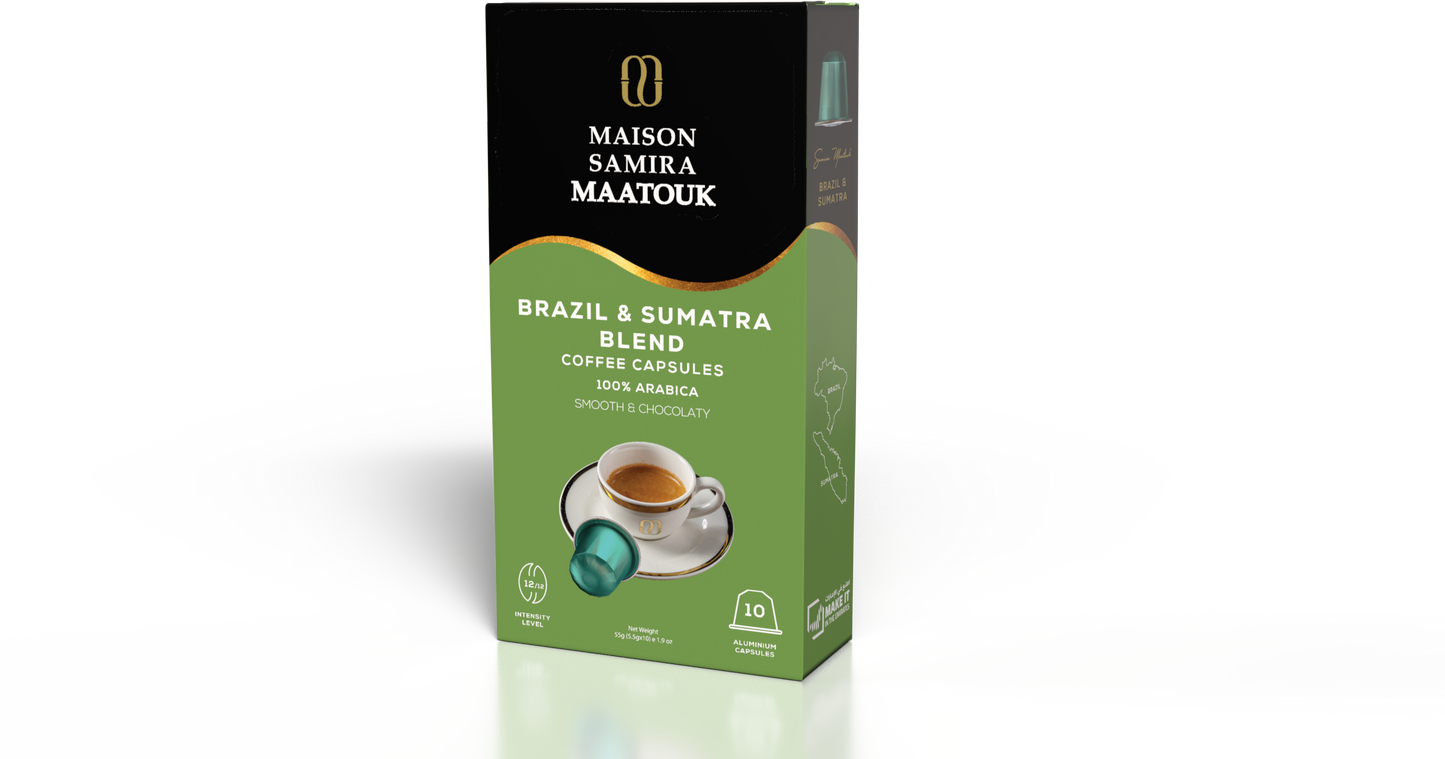 CAPSULE BRAZIL & SUMATRA COFFEE 5.5GX10