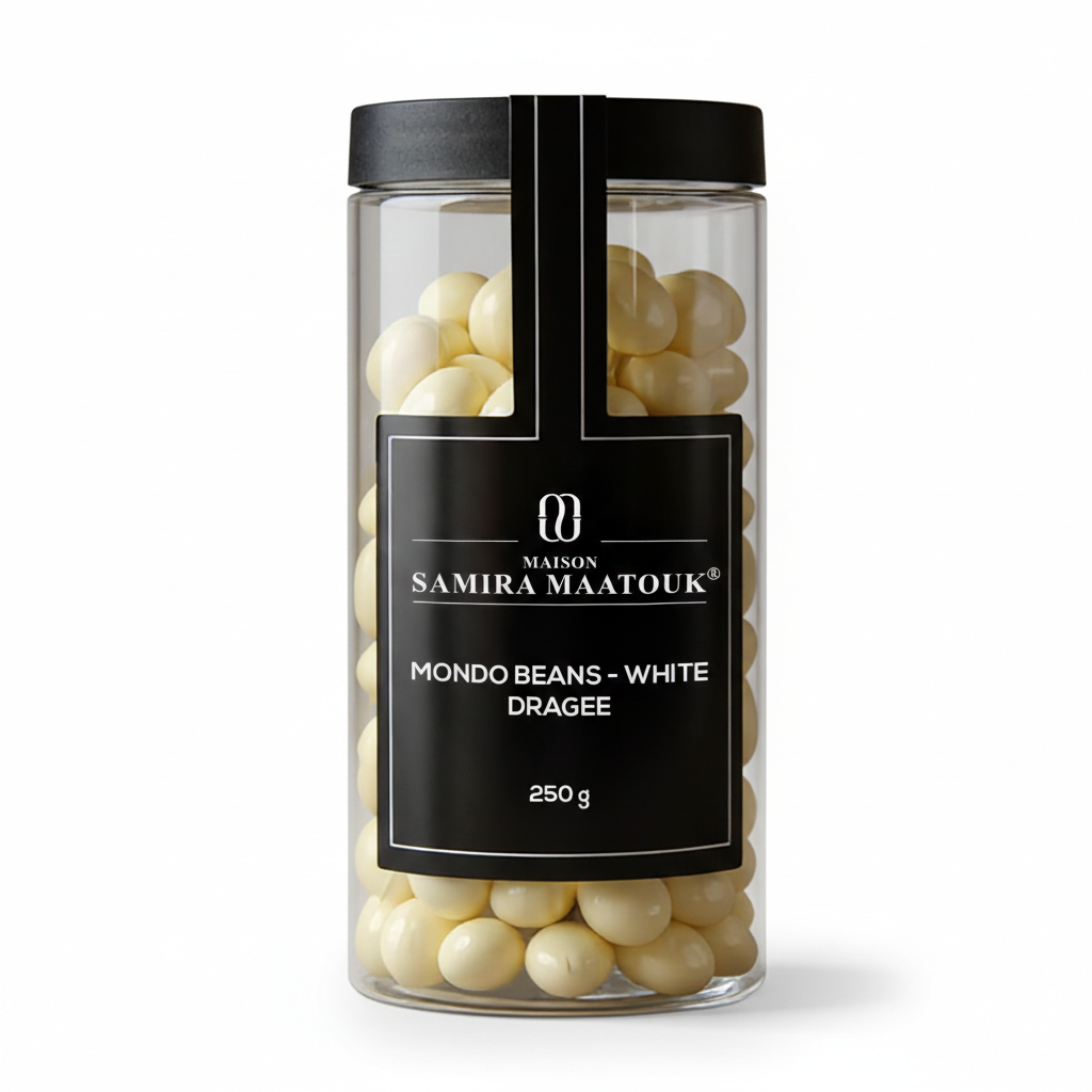 MONDO BEANS WITH WHITE CHOCOLATE 250G NEW
