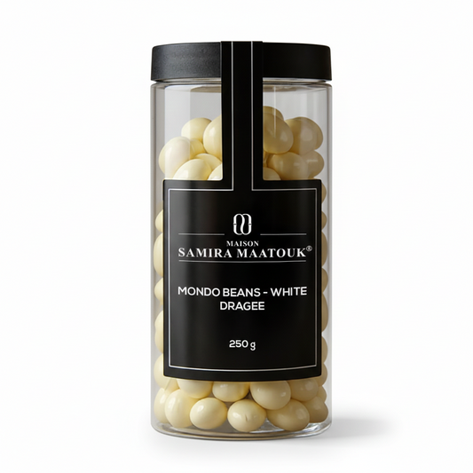 MONDO BEANS WITH WHITE CHOCOLATE 250G NEW